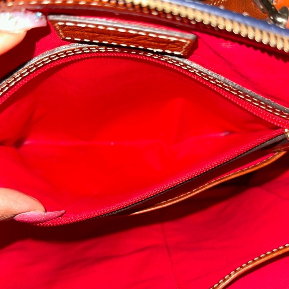 Navy blue Dooney Zip zip bag - Picture 6 of 8